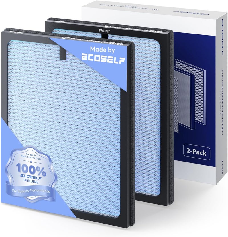 ECOSELF Genuine HAP603 Air Purifier Replacement Filter, 3-in-1 H13 True High-Efficiency Activated Carbon Filter, 2 Pack, Blue, Official, HAP603 & HAP603WF - Image 1